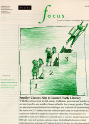 Cover Image: Smaller Classes Aim to Launch Early Literacy 
